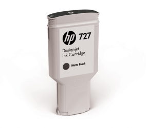 HP 727 Tintenpatrone matt schwarz 300ml - C1Q12A 